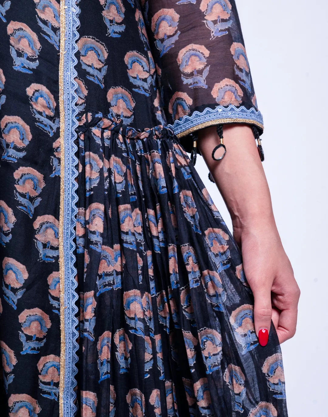 Anarkali with Pants and Dupatta