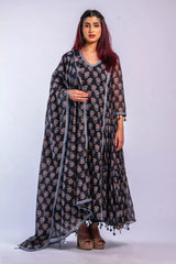 Anarkali with Pants and Dupatta