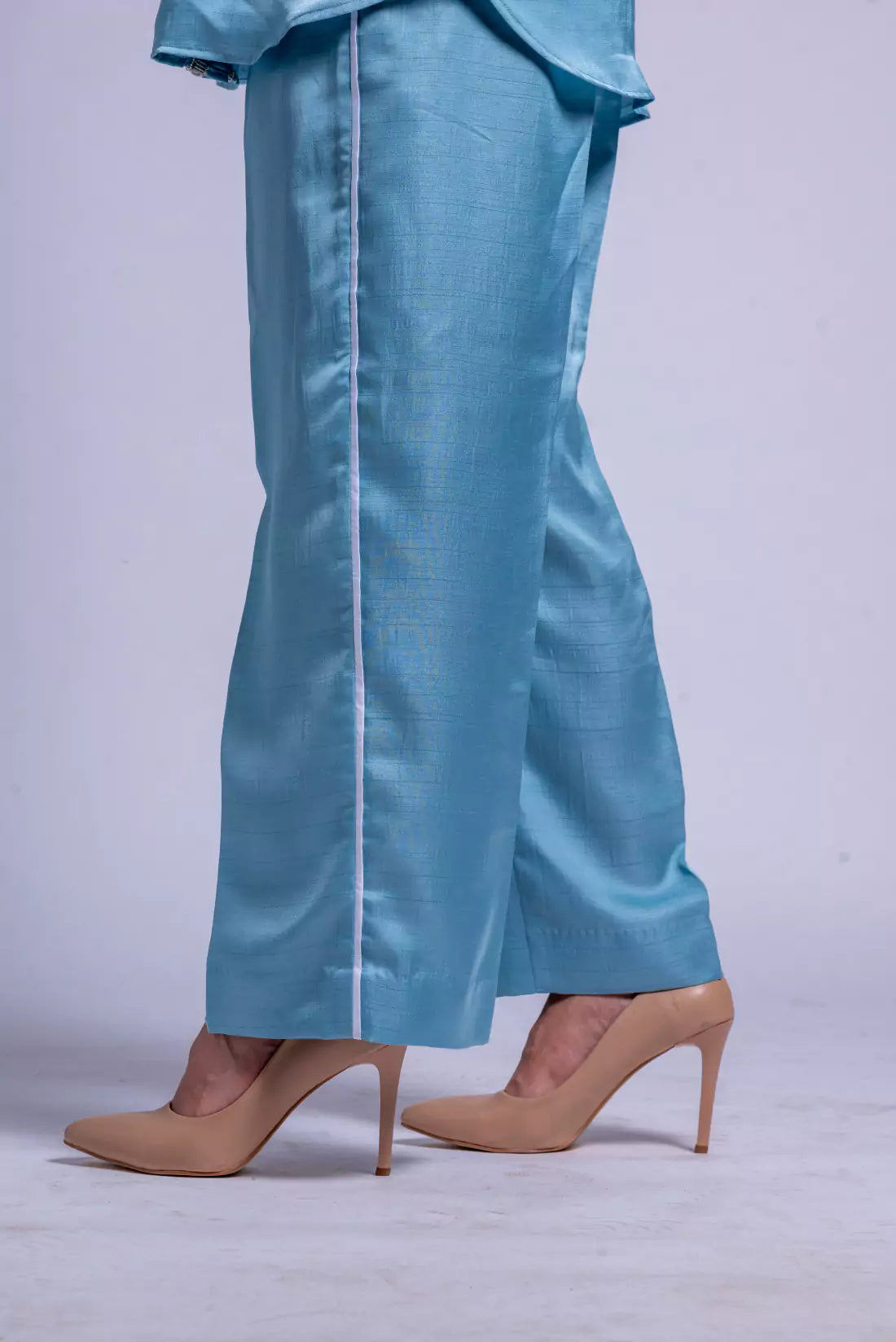 Nysa Silk Co-ord Sets with Trimming