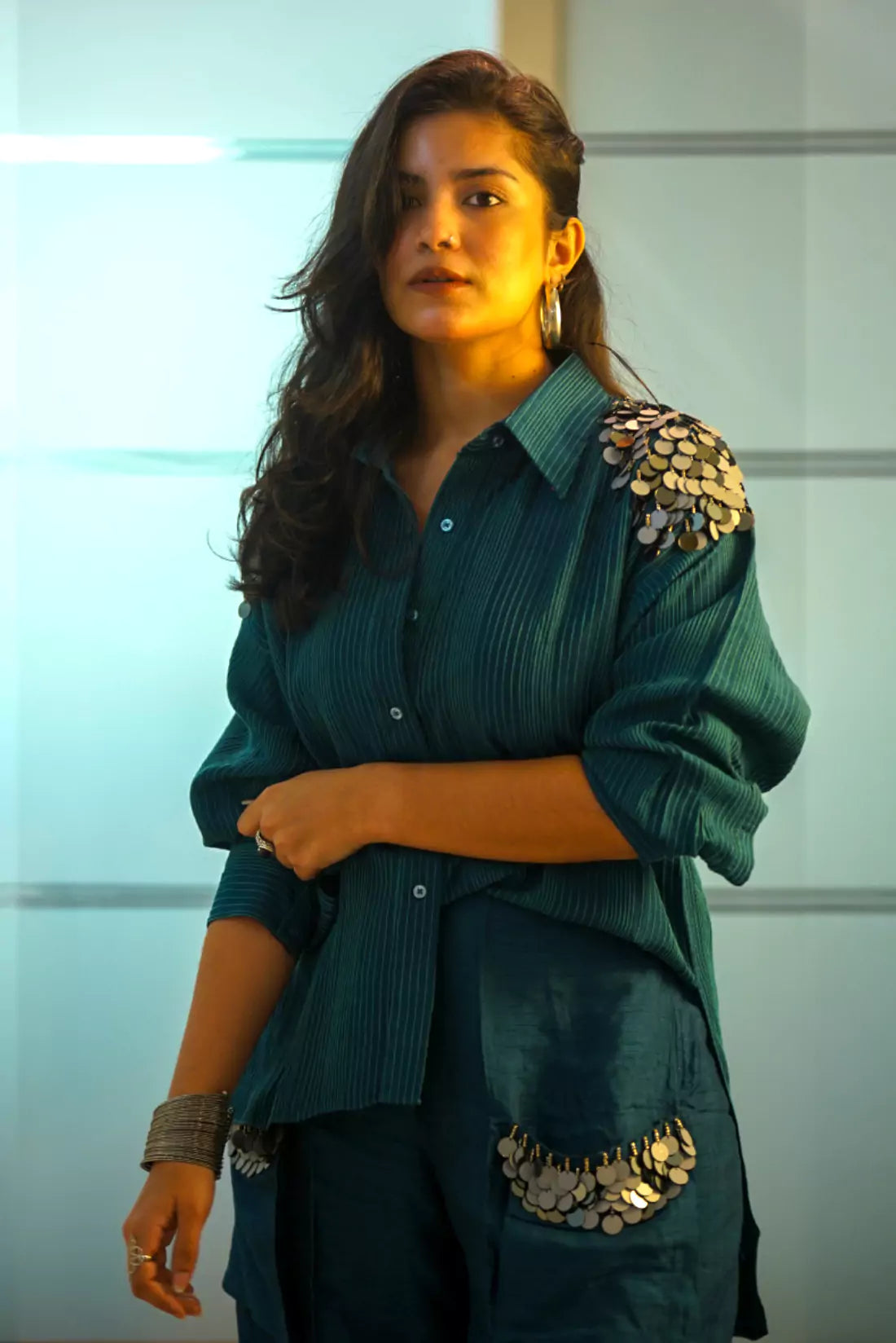 Slub Silk Co-Ord Set