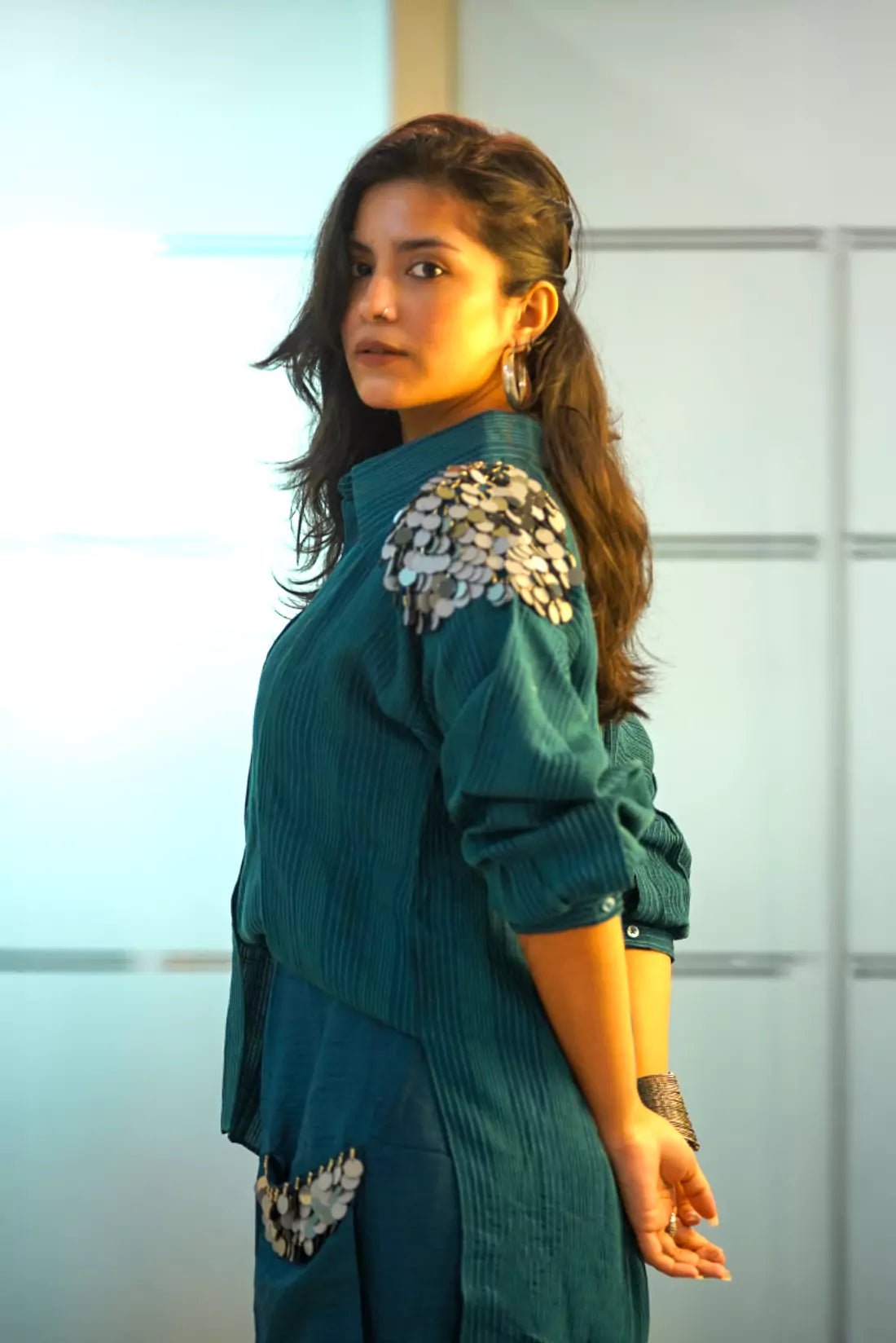 Slub Silk Co-Ord Set