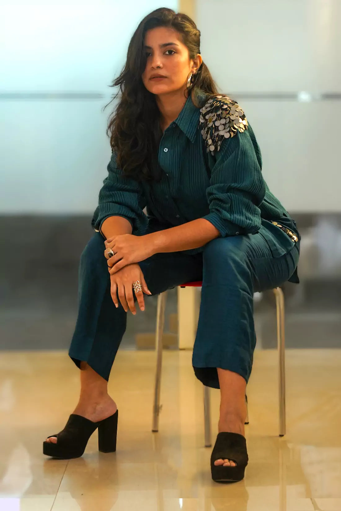 Slub Silk Co-Ord Set