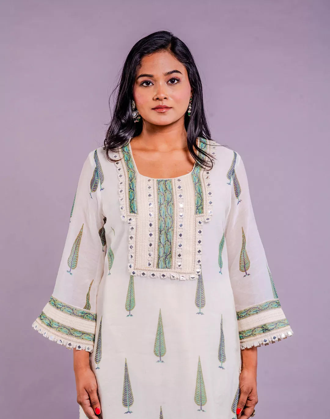 Chanderi Block Print Kurta