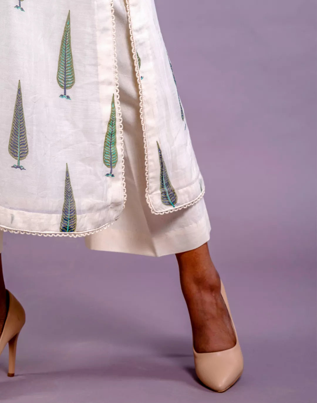 Chanderi Block Print Kurta