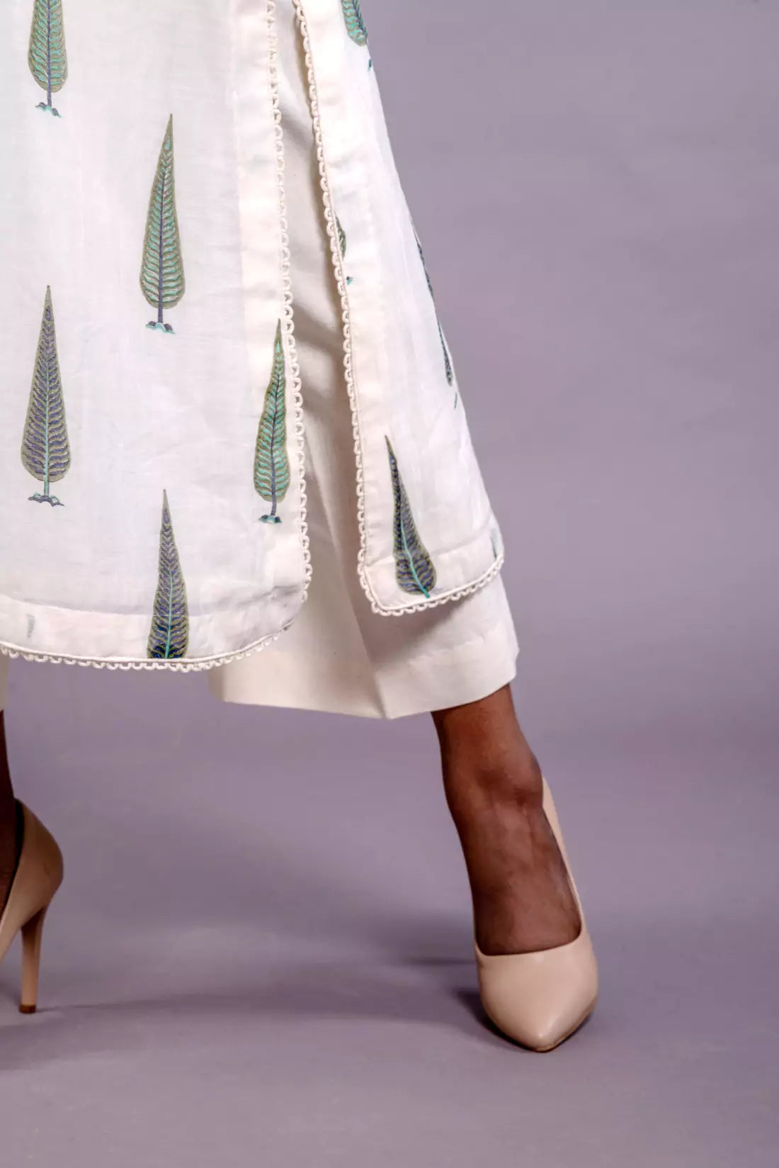 Chanderi Block Print Kurta