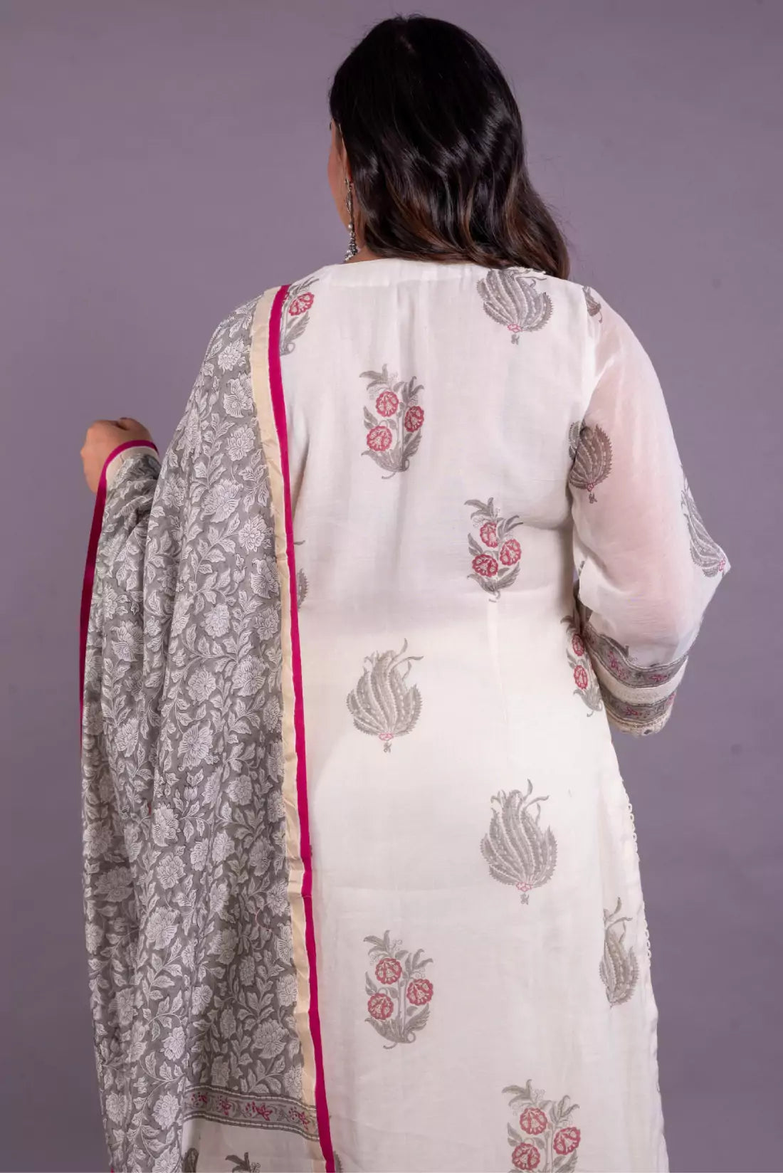 Chanderi Block Print Kurta