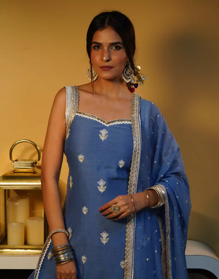 Chanderi Gharara Set