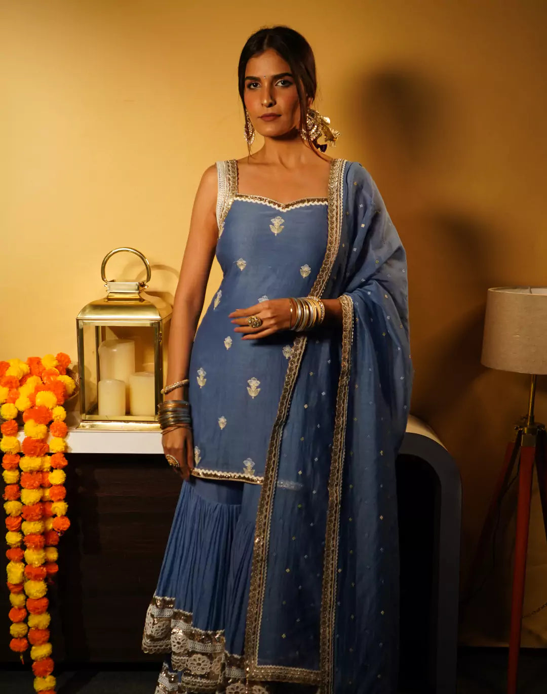 Chanderi Gharara Set