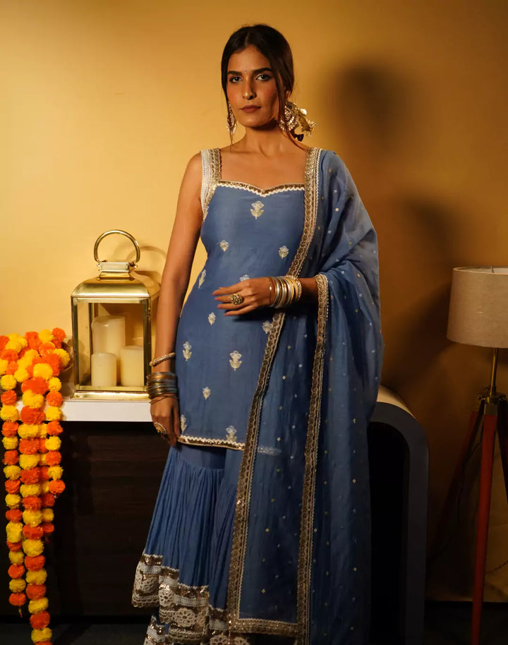 Chanderi Gharara Set