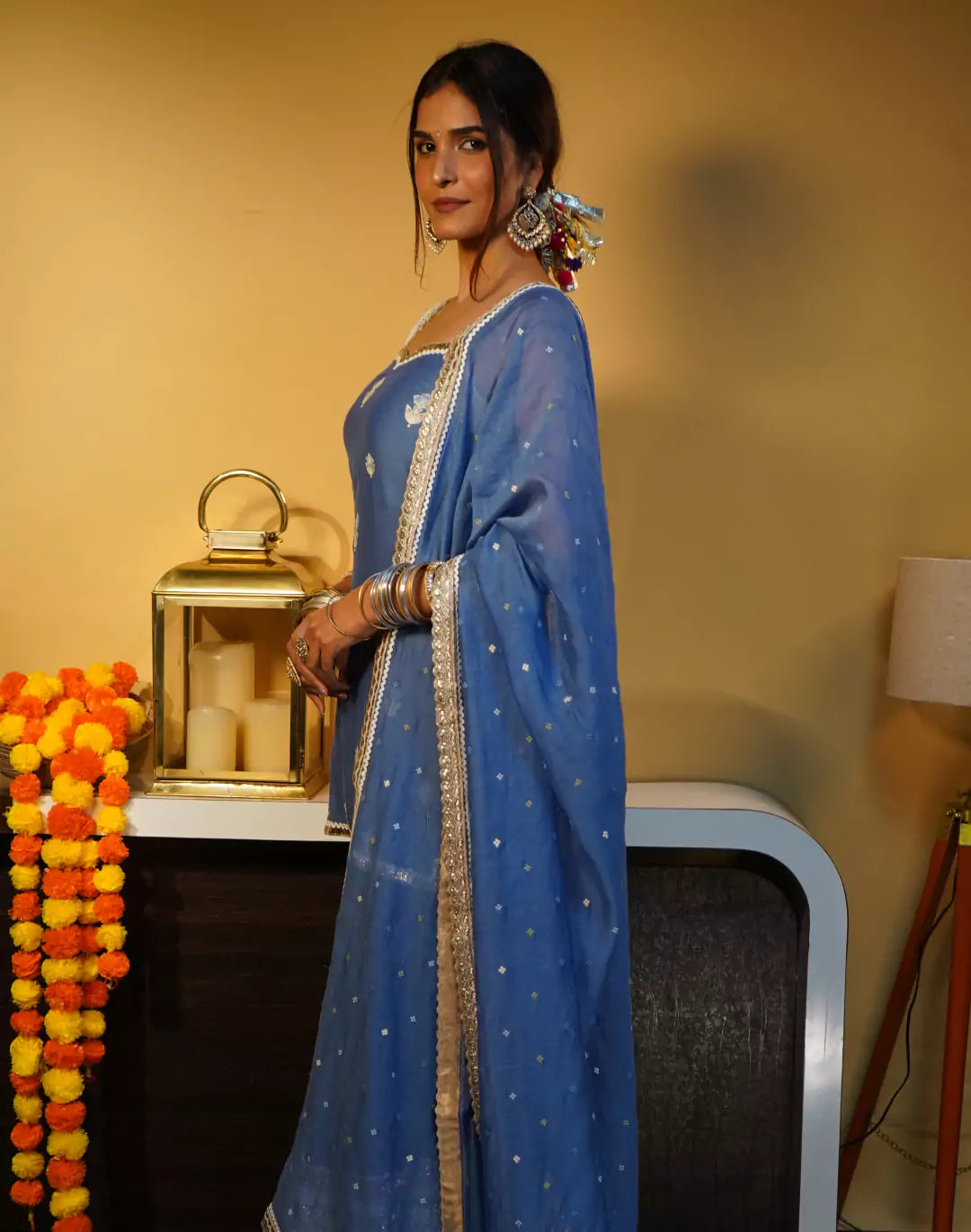 Chanderi Gharara Set