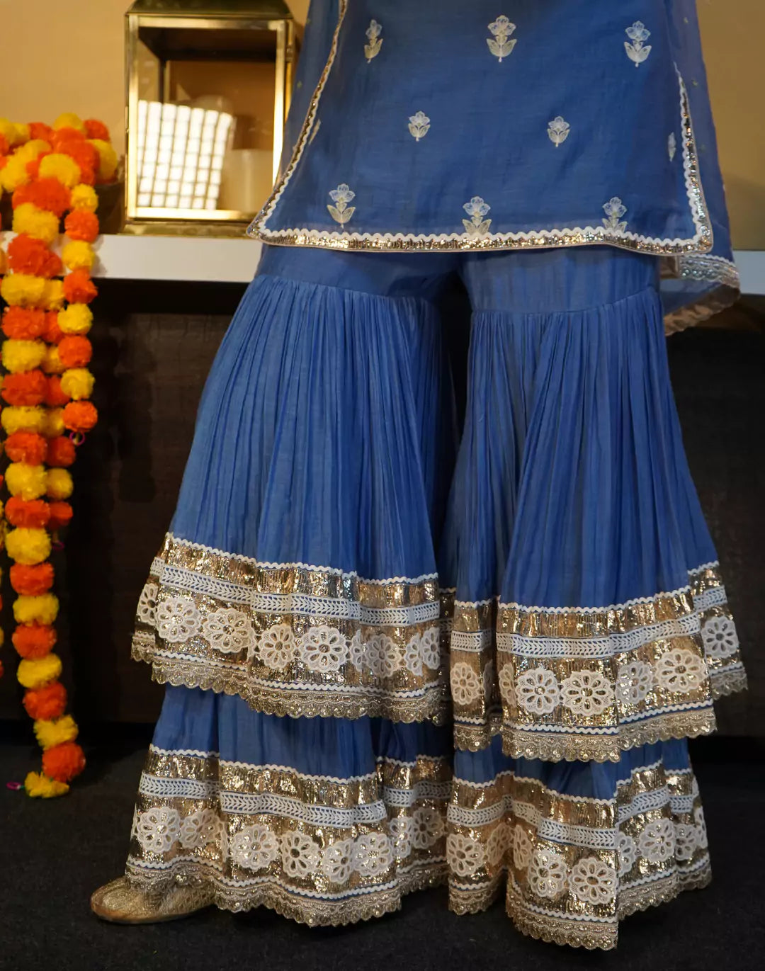 Chanderi Gharara Set