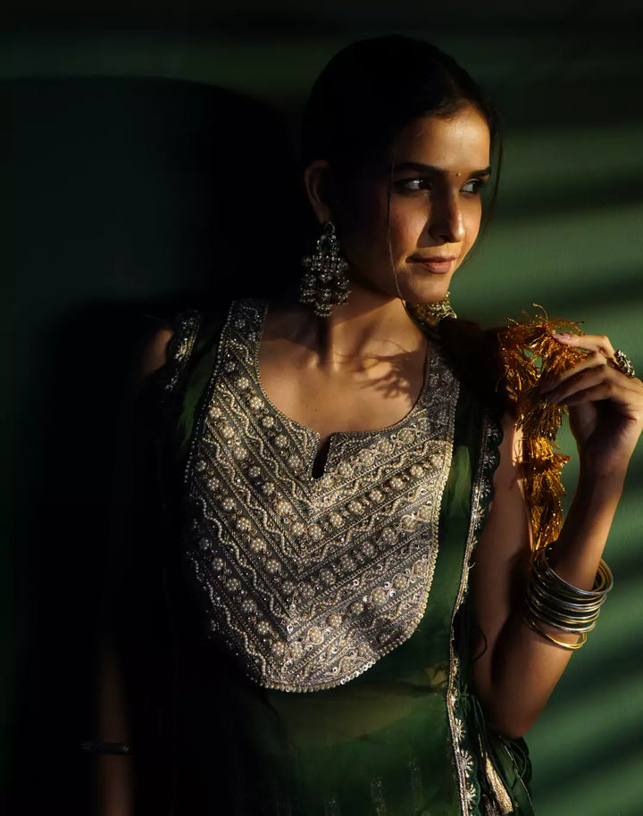 Chanderi Lehenga Set