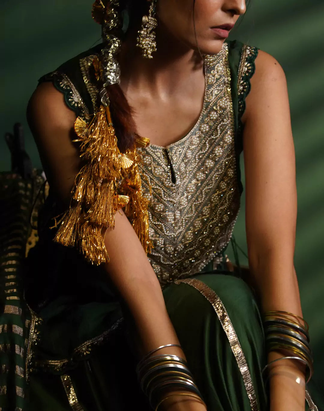 Chanderi Lehenga Set