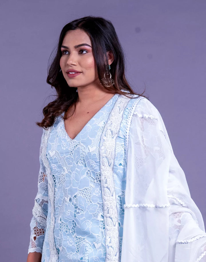 Cutwork Tulip Salwar Sets