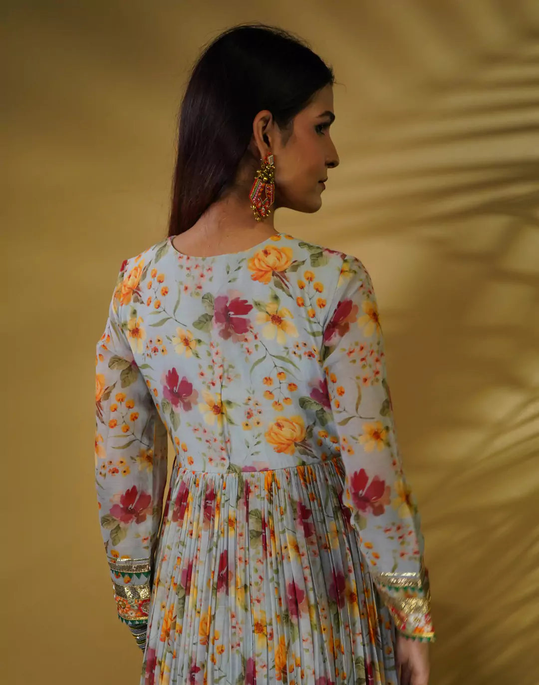 Floral Anarkali Set
