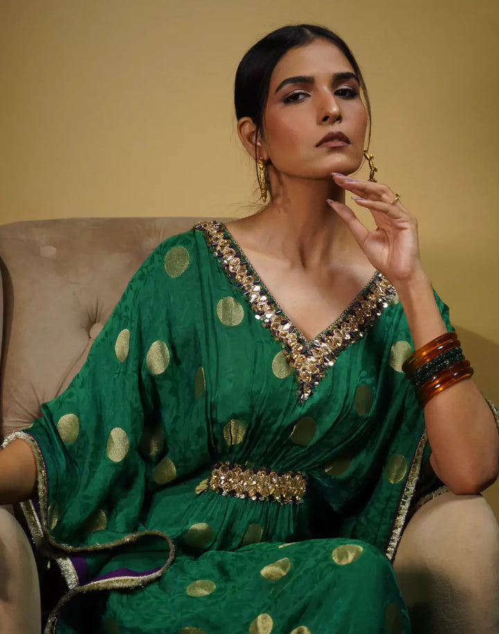 Green Kaftan Dress