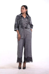 Malai Cotton Co-ord Sets with Organza Patches