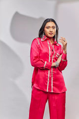 Nysa Silk Co-ord Sets with Trimming