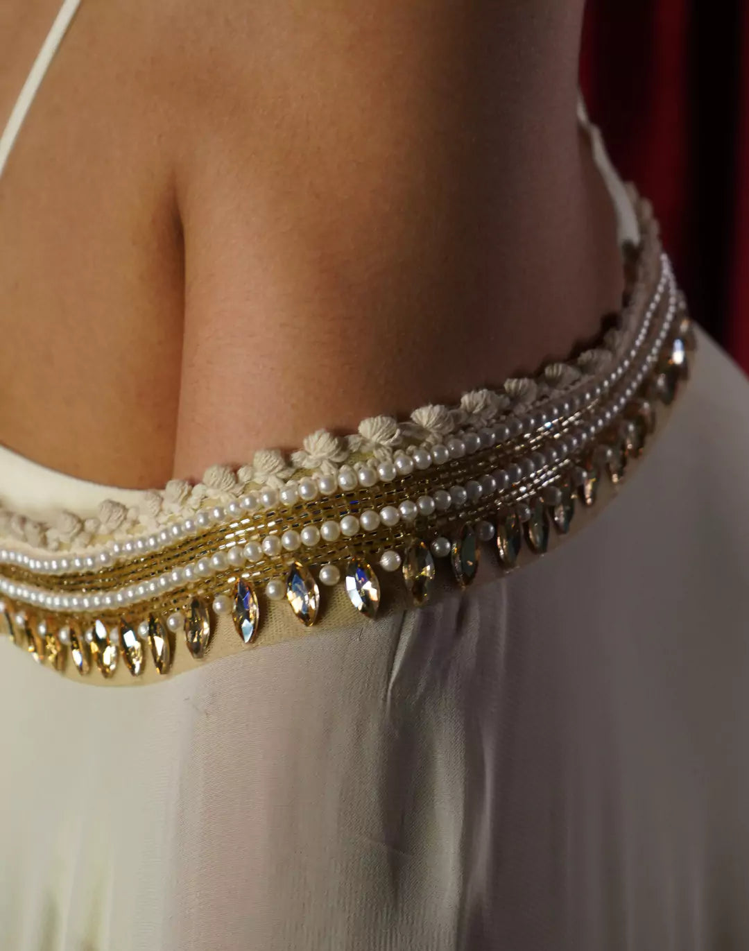 Kaftan with Gold Striped Pants