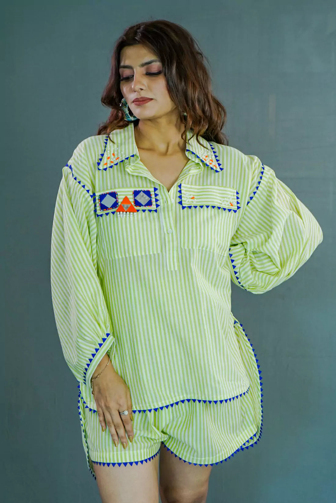 Malai Cotton Shorts Co-ord Sets