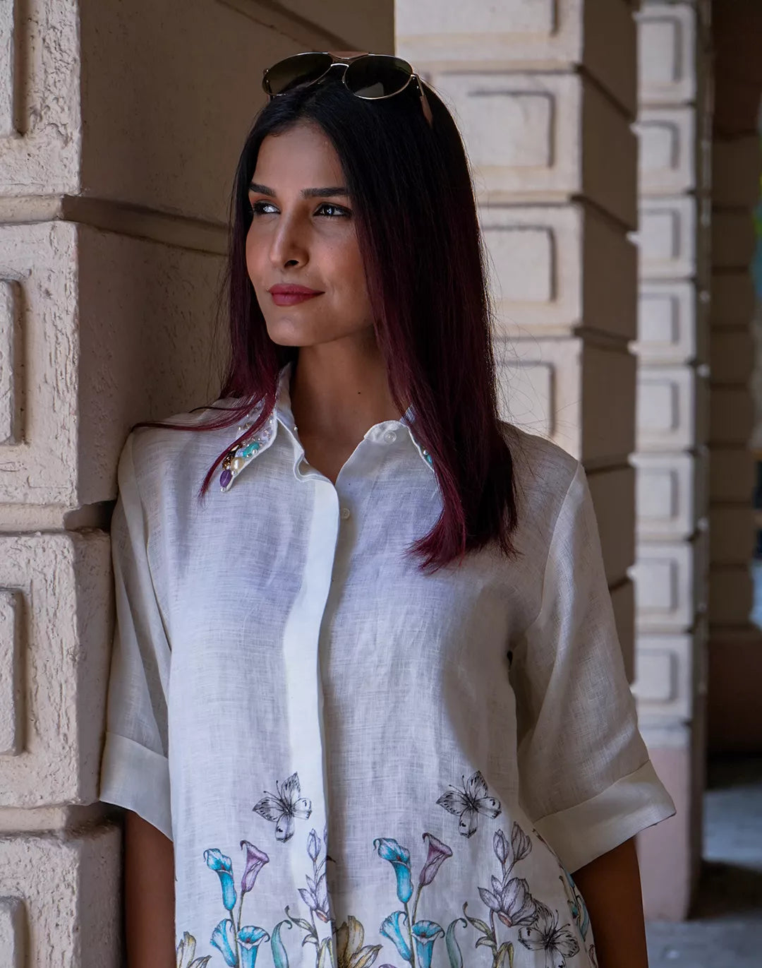 Linen Floral Coord Set