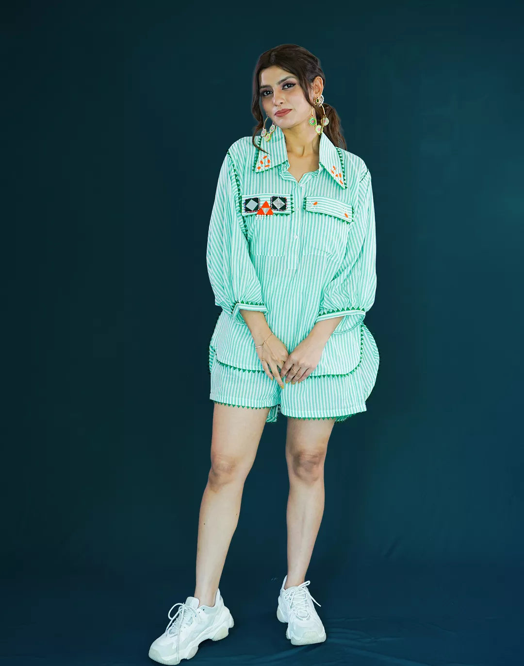 Malai Cotton Shorts Co-ord Sets