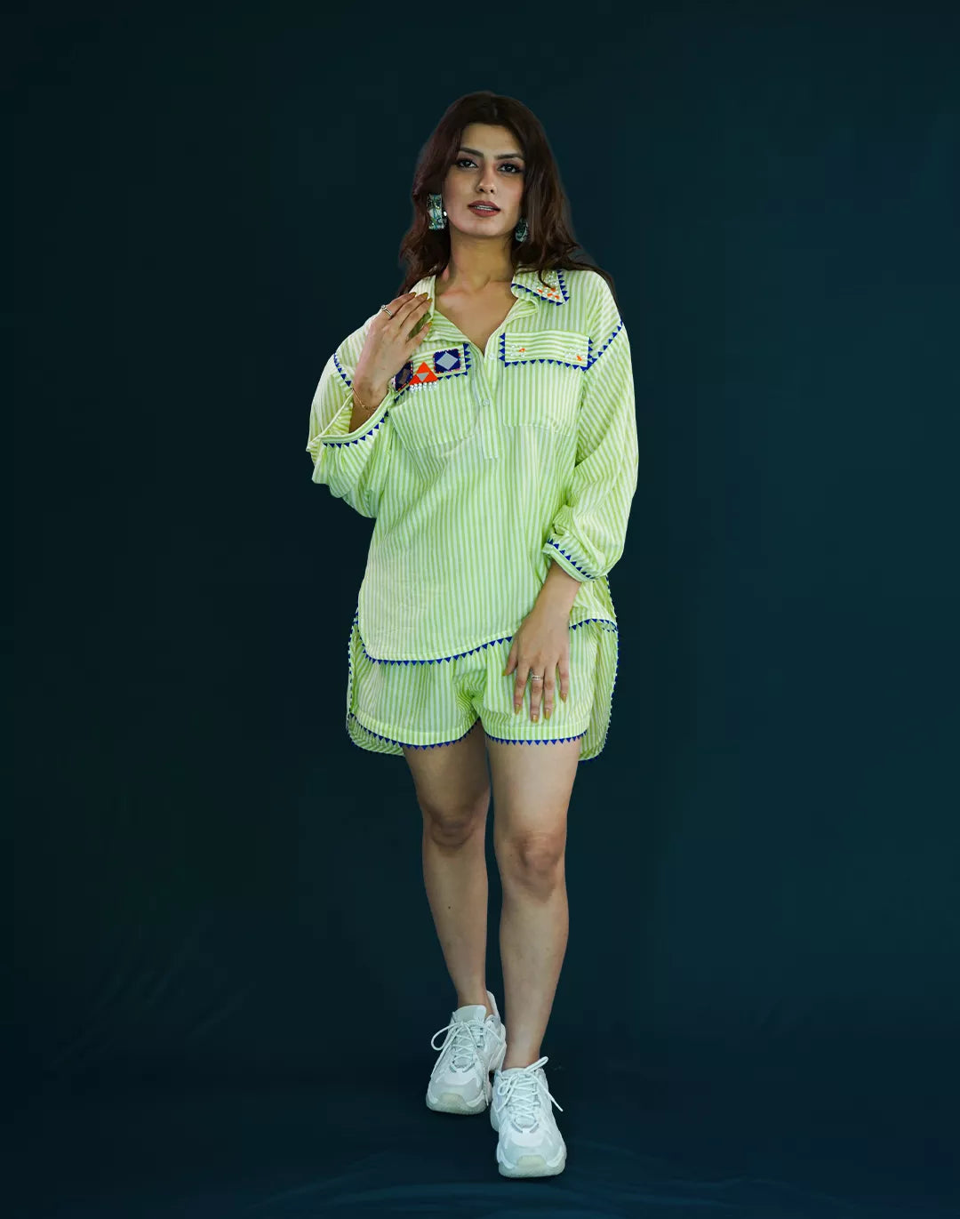 Malai Cotton Shorts Co-ord Sets