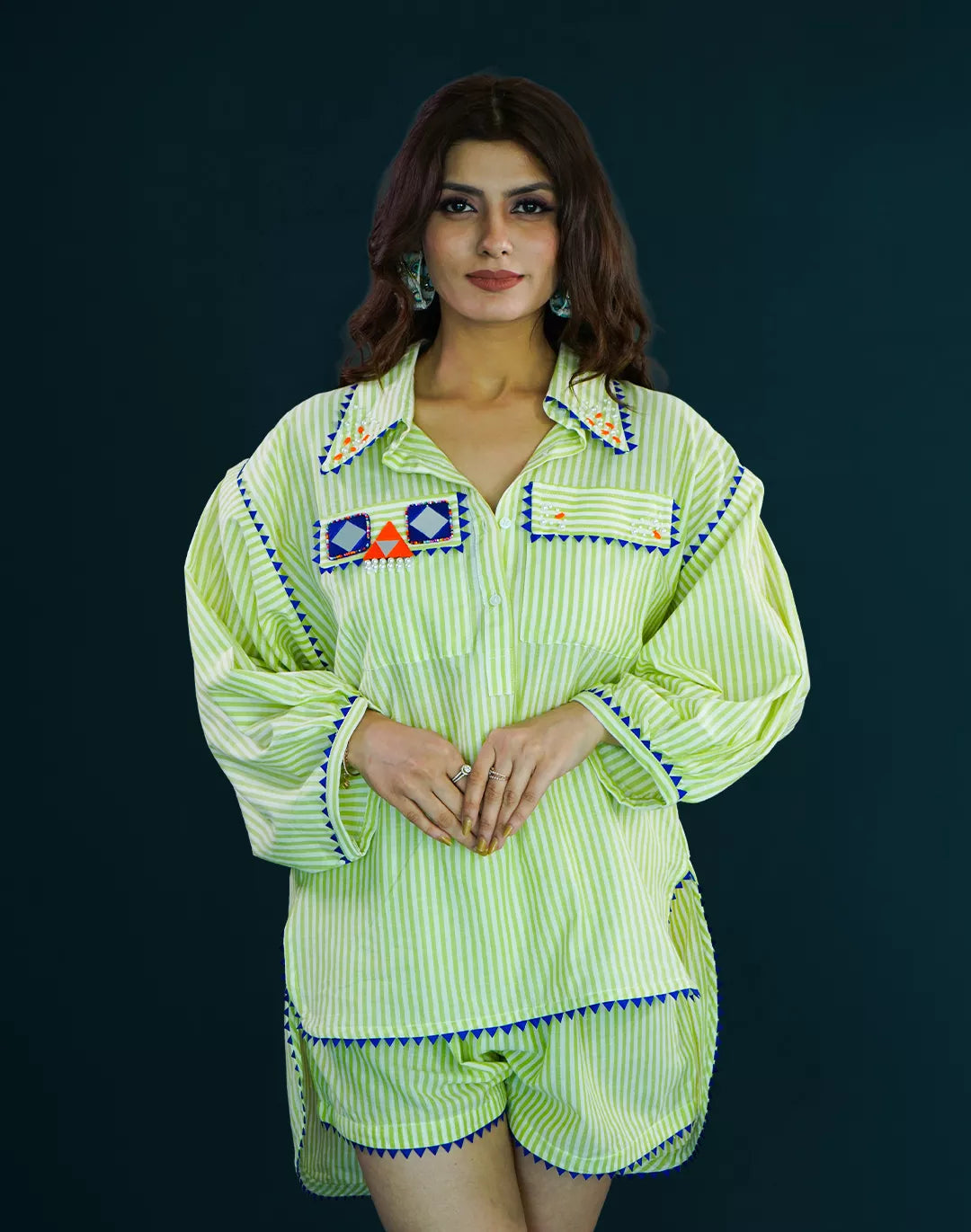 Malai Cotton Shorts Co-ord Sets