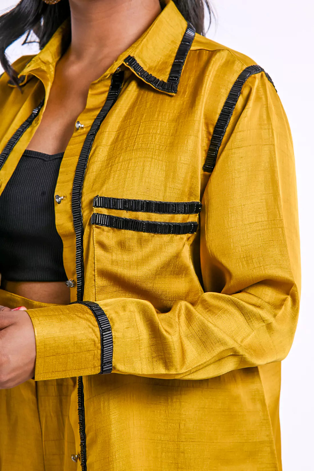 Nysa Silk Co-ord Sets with Trimming