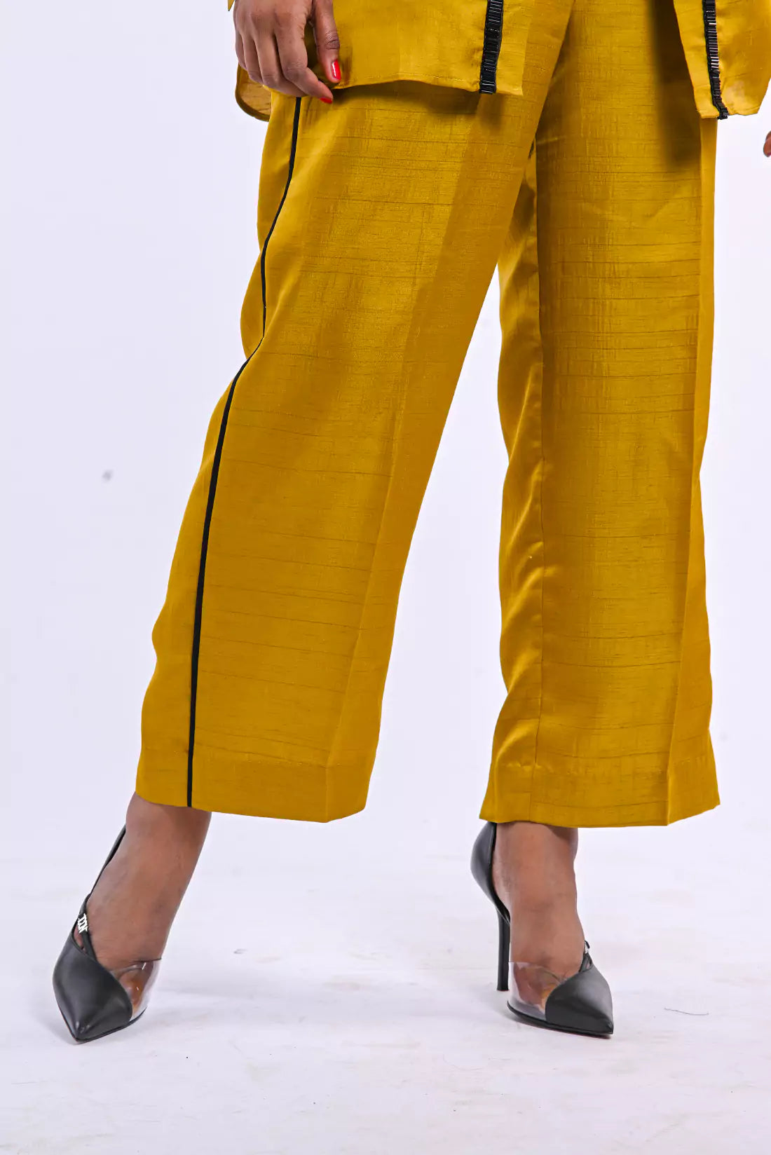 Nysa Silk Co-ord Sets with Trimming