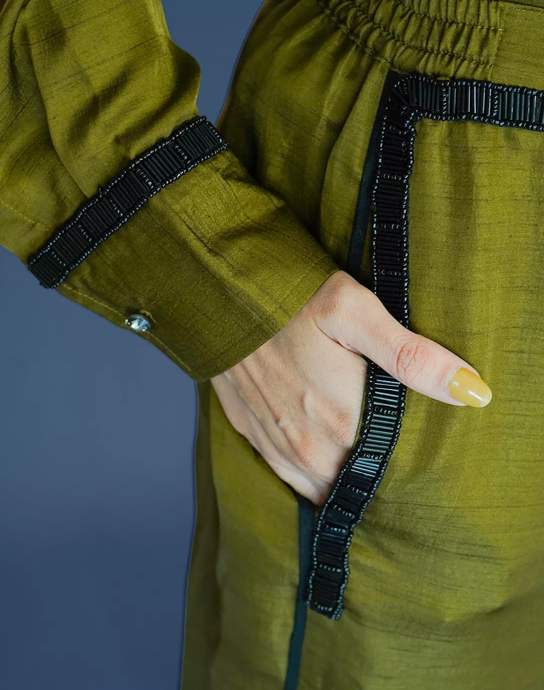 Nysa Silk Co-ord Sets with Trimming