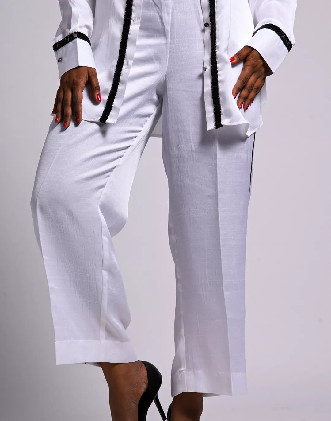 Nysa Silk Co-ord Sets with Trimming