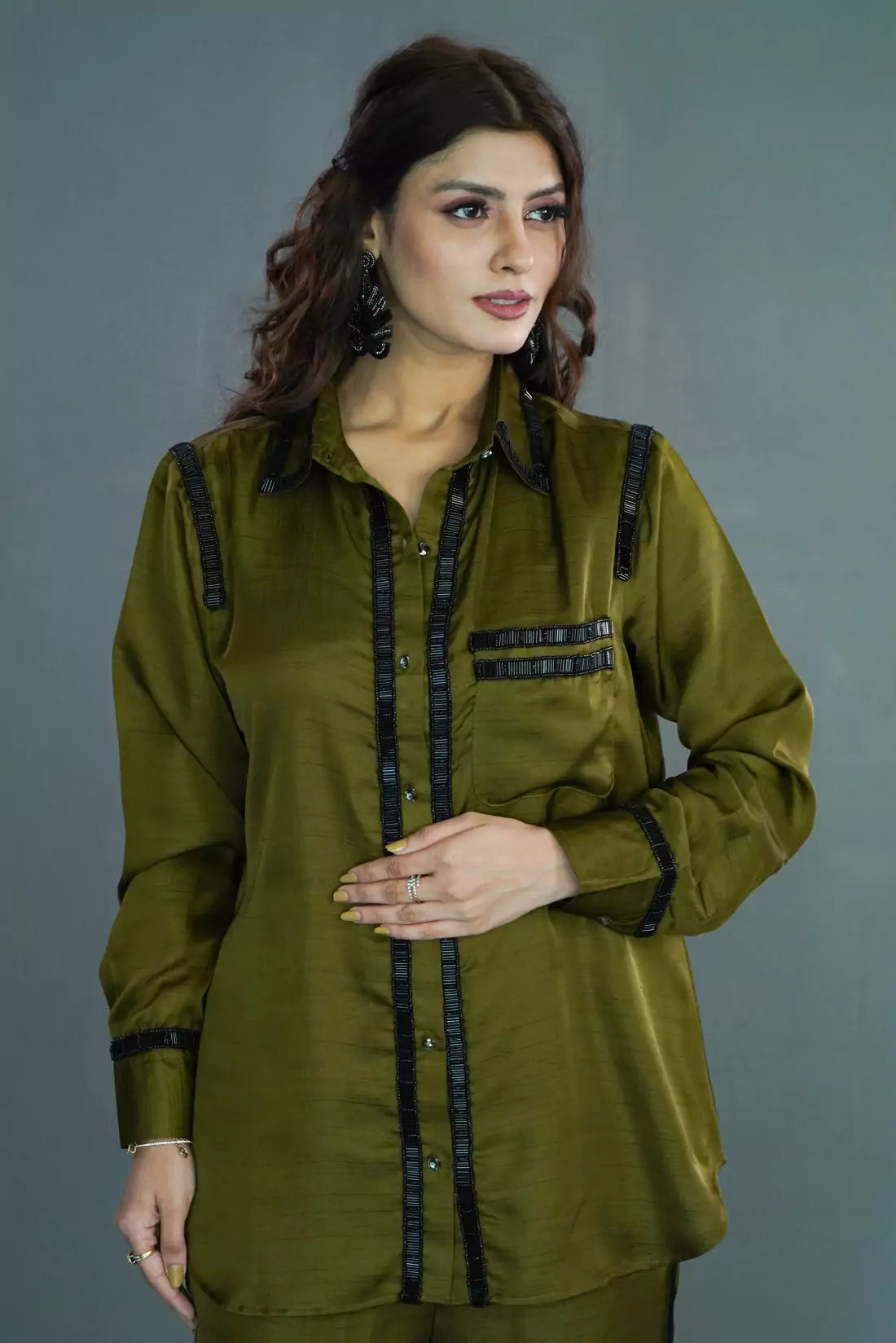 Nysa Silk Co-ord Sets with Trimming