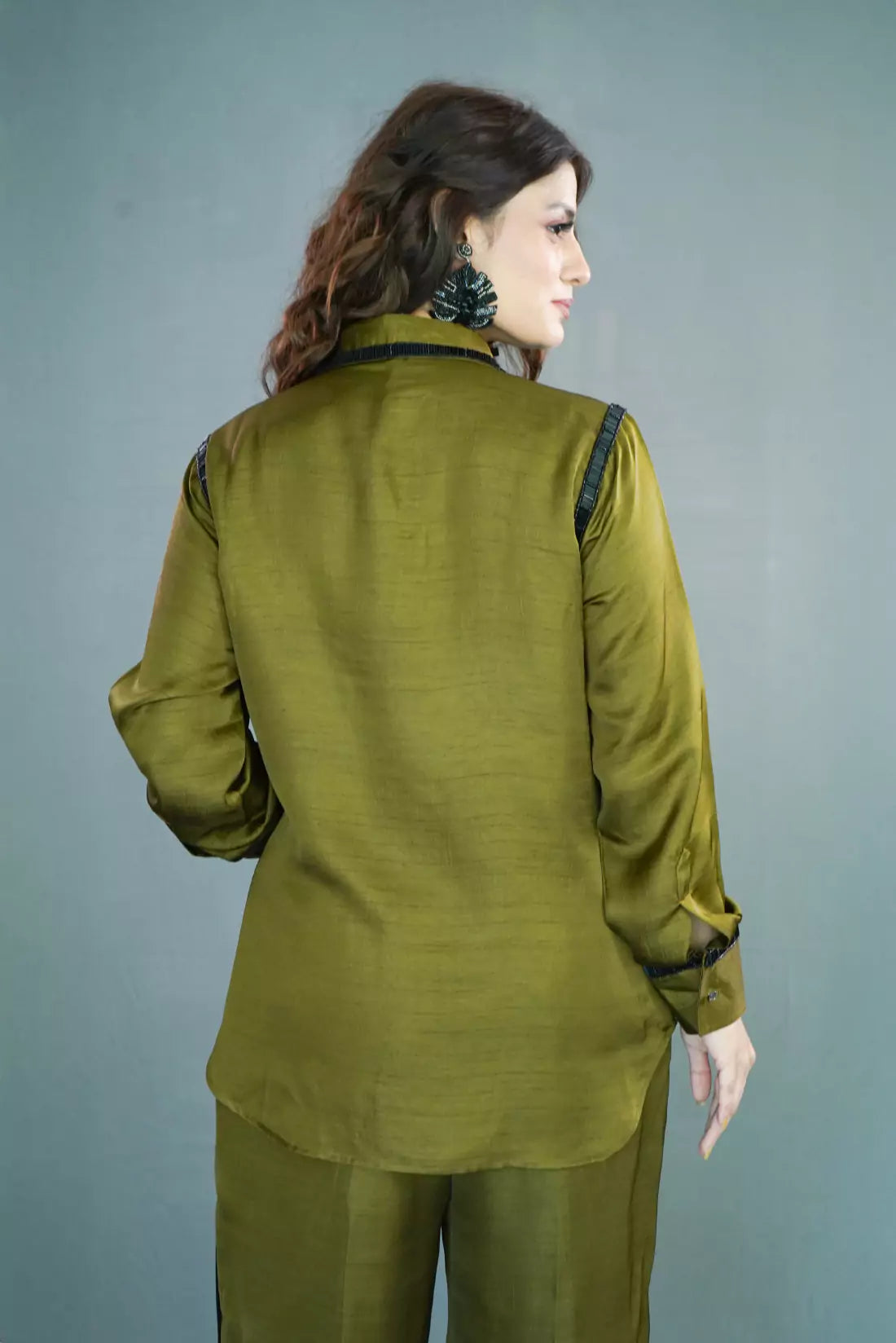 Nysa Silk Co-ord Sets with Trimming