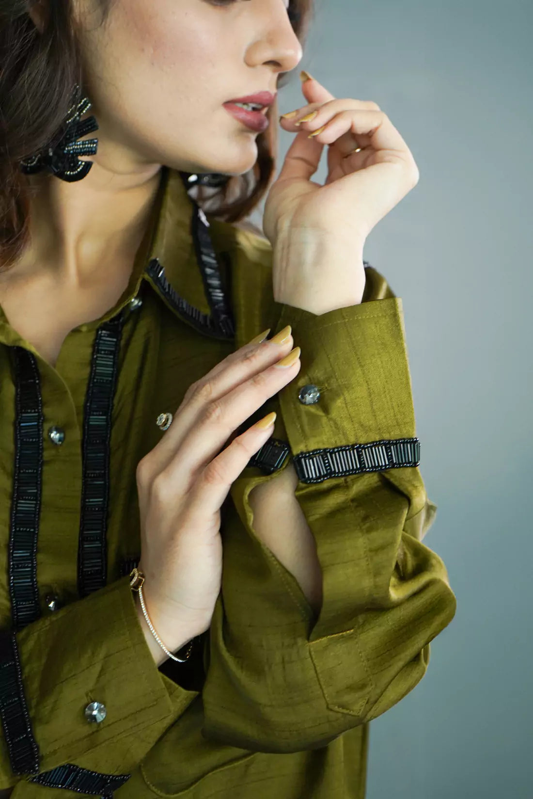 Nysa Silk Co-ord Sets with Trimming