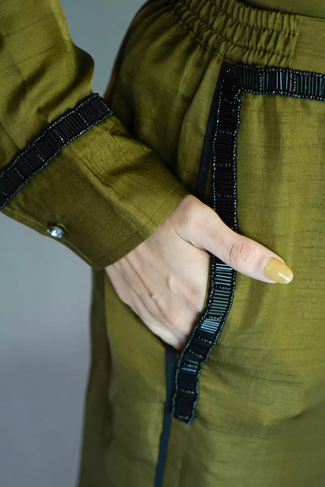 Nysa Silk Co-ord Sets with Trimming