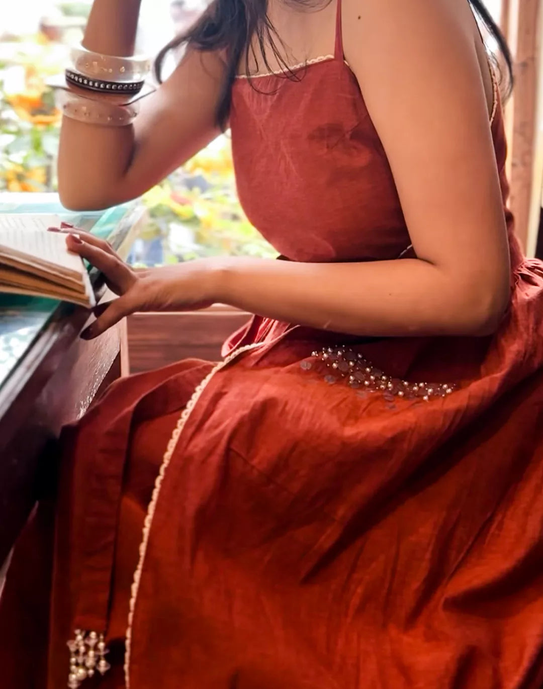 Sequin Pocket Wrap Dress