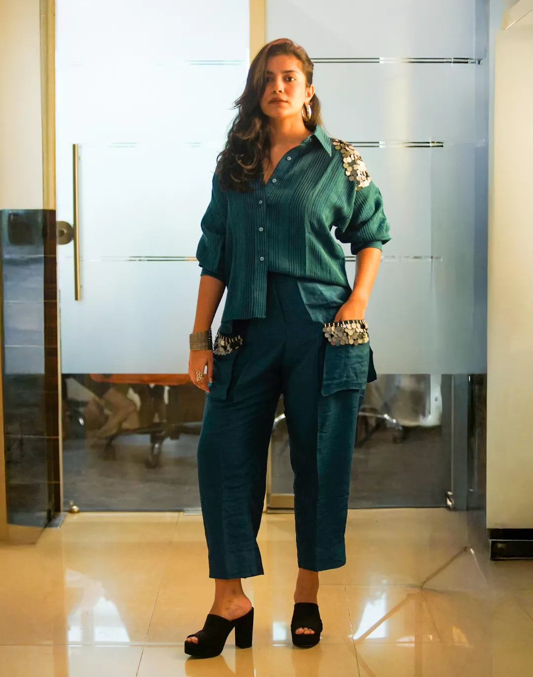 Slub Silk Co-Ord Set