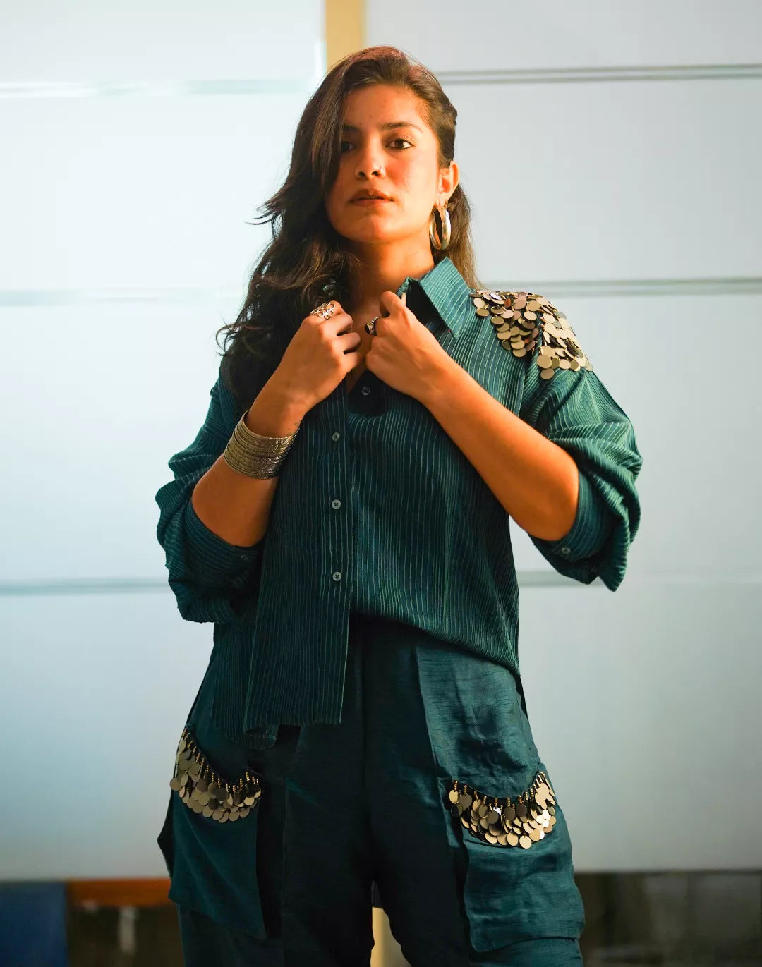 Slub Silk Co-Ord Set