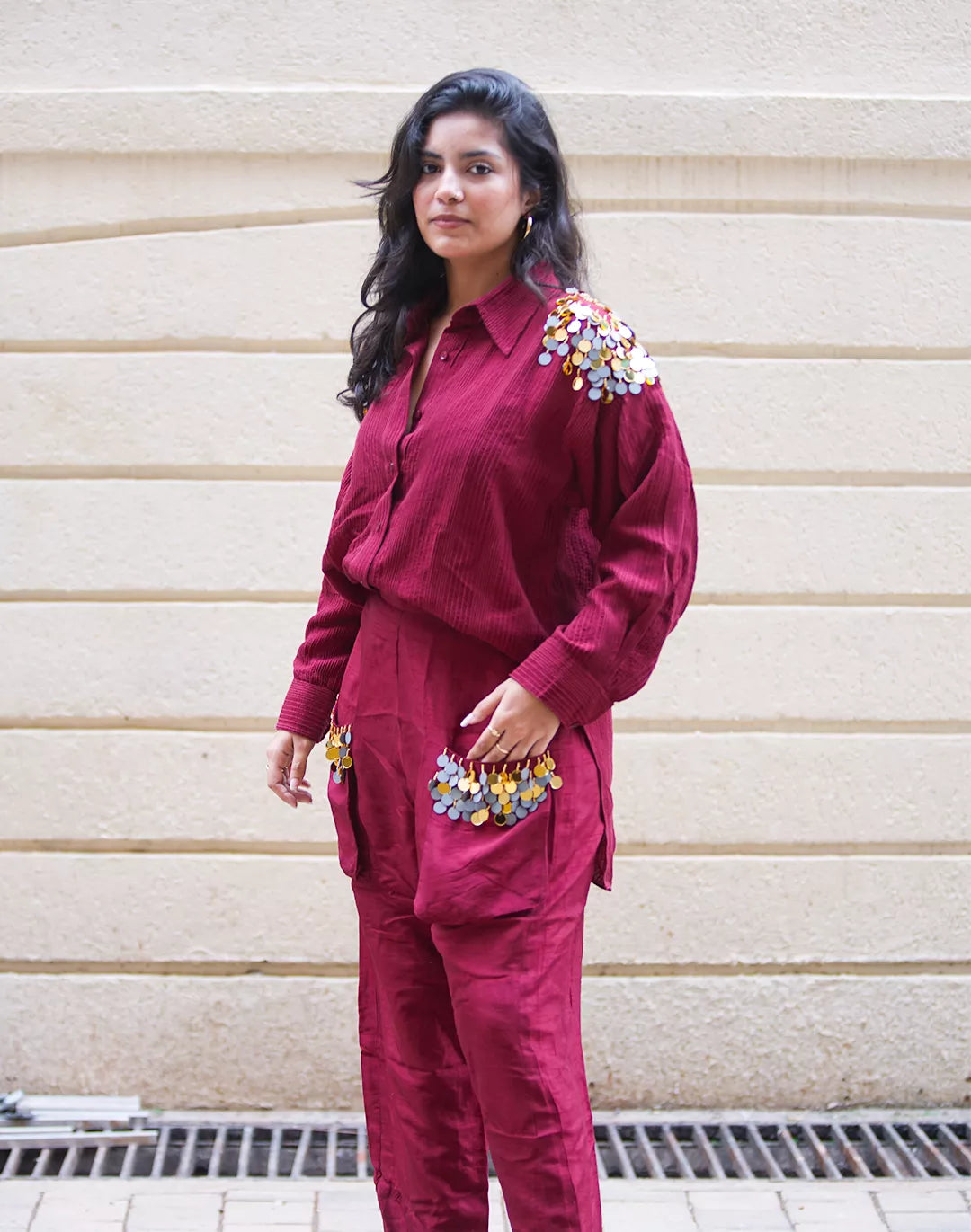 Slub Silk Co-Ord Set