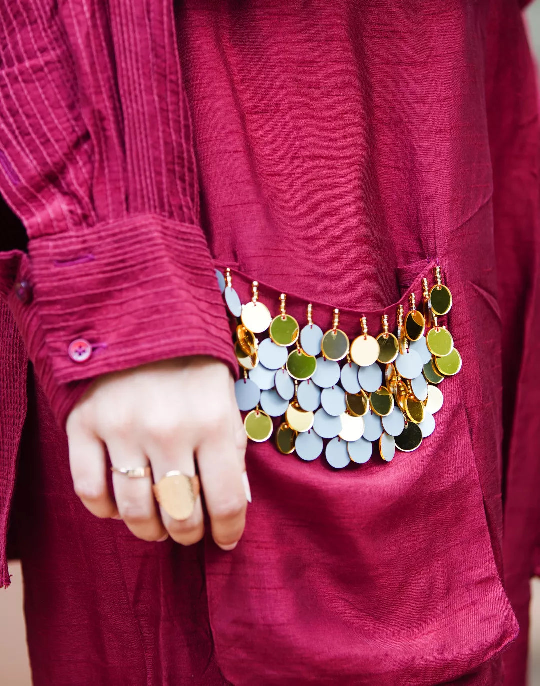 Slub Silk Co-Ord Set