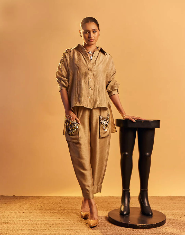 Slub Silk Co-Ord Set