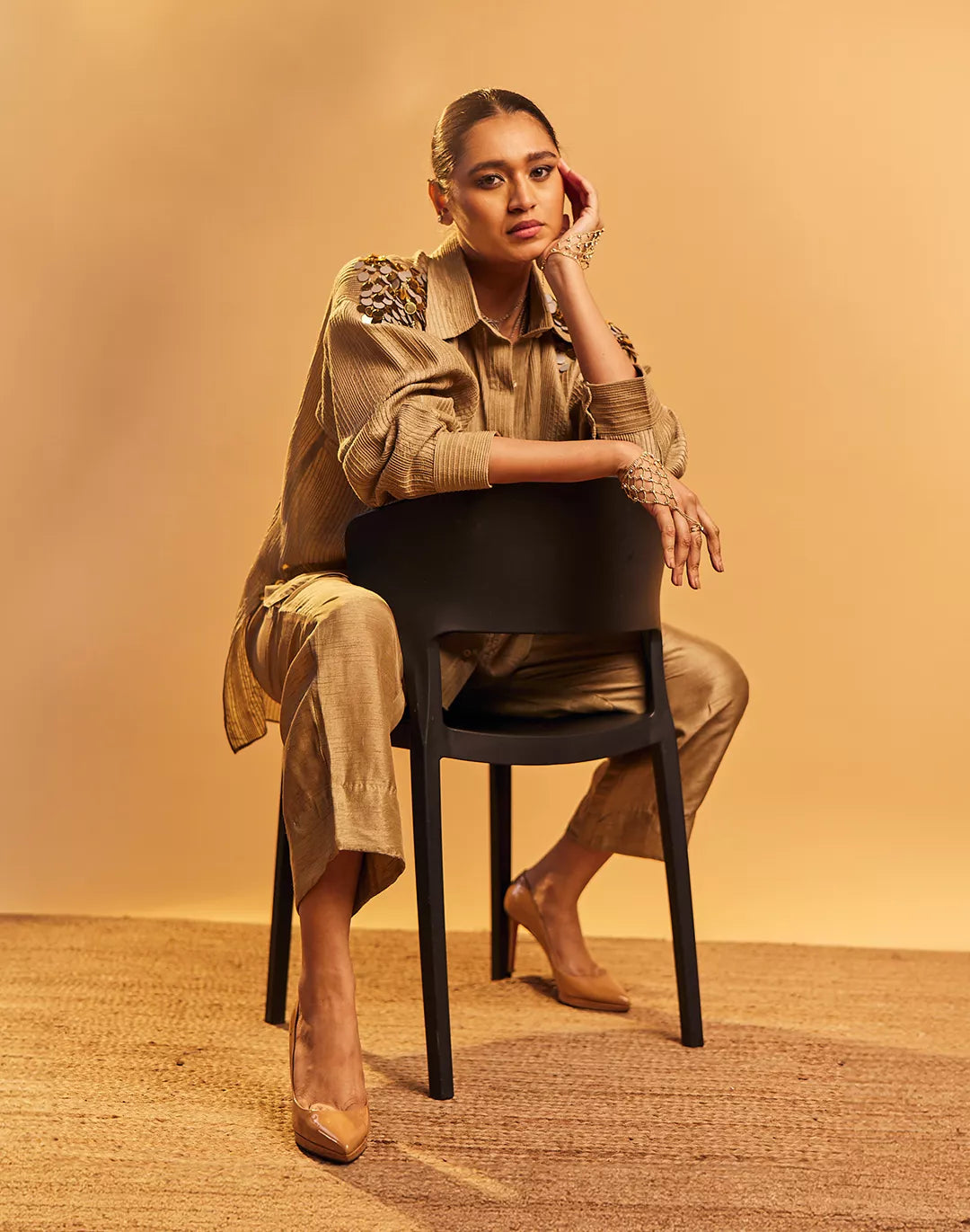 Slub Silk Co-Ord Set