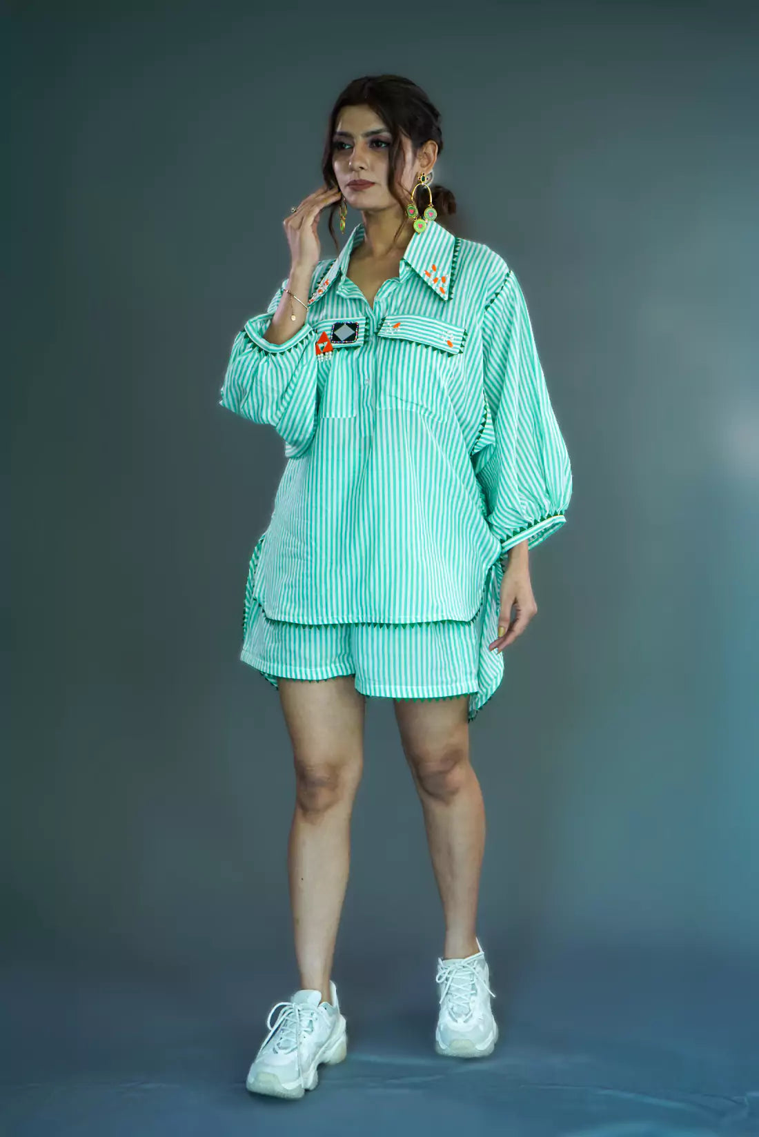 Malai Cotton Shorts Co-ord Sets