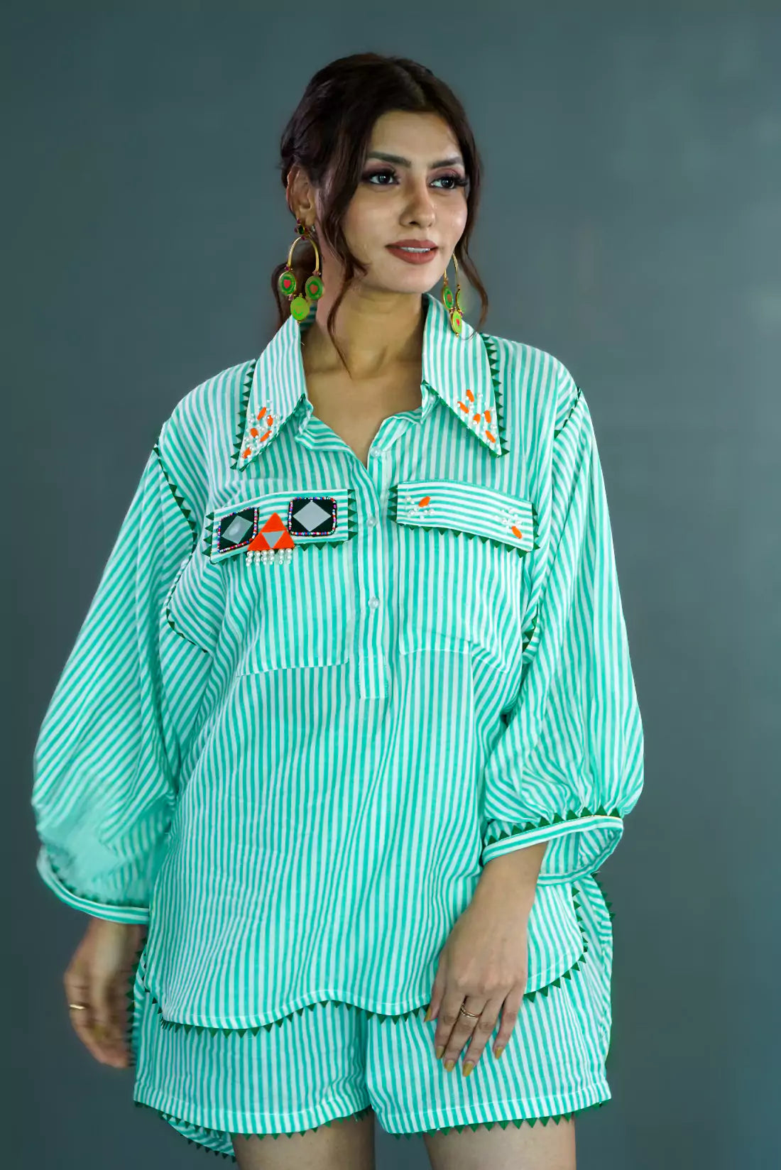 Malai Cotton Shorts Co-ord Sets