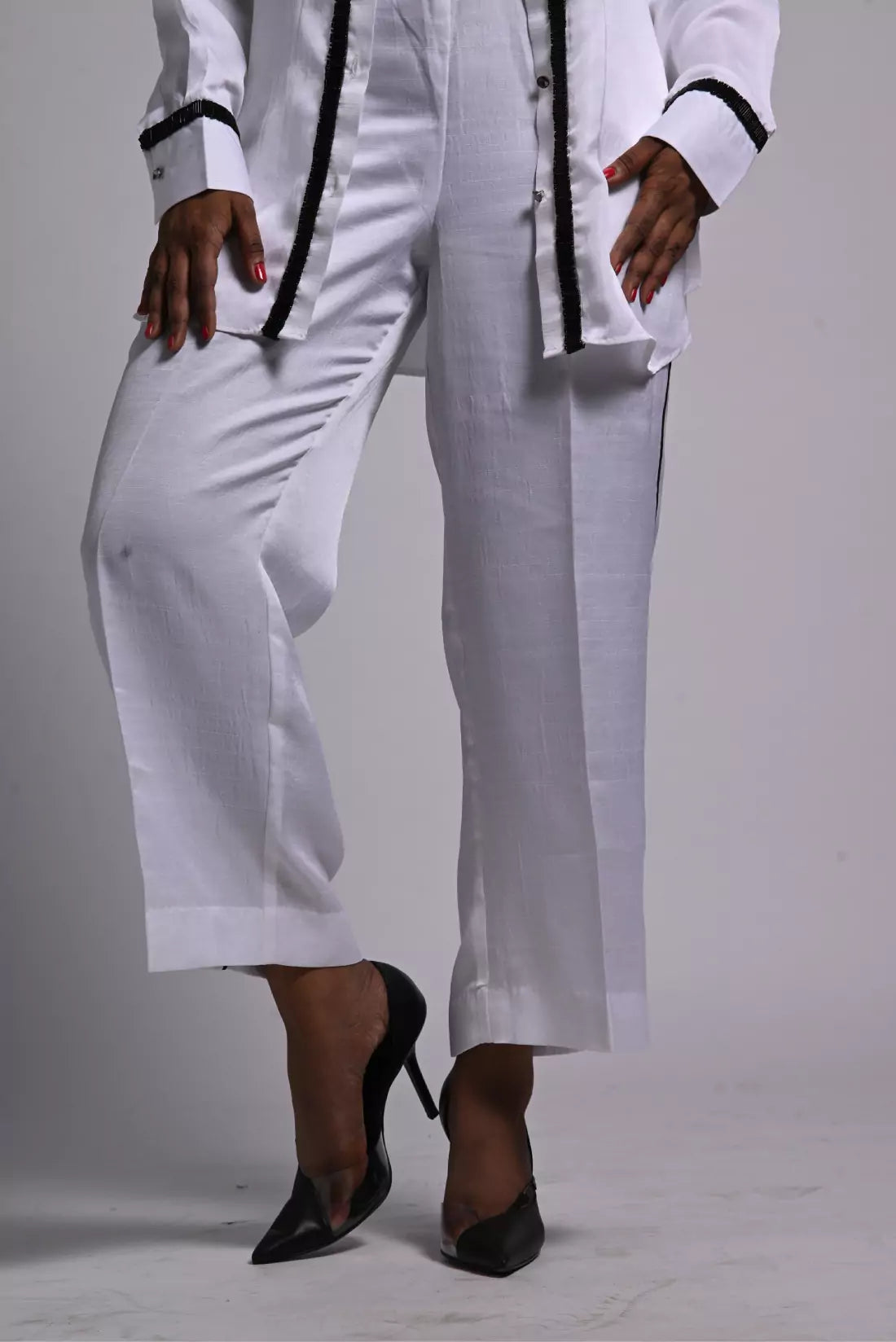 Nysa Silk Co-ord Sets with Trimming