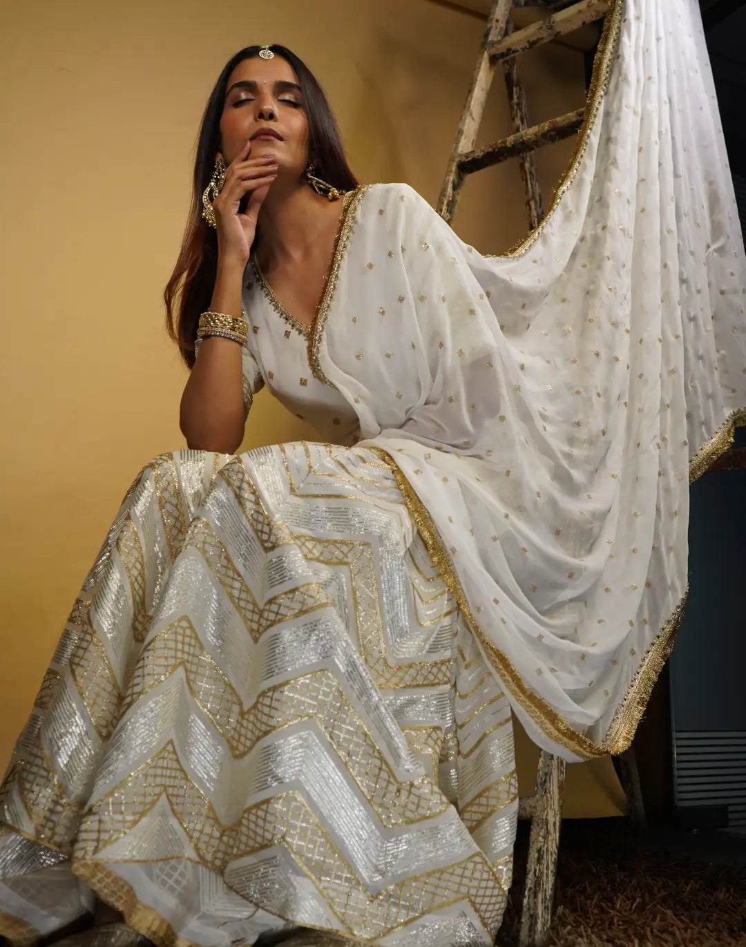 Sharara Set with Butti Embroidery